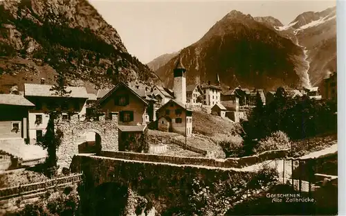 AK / Ansichtskarte  Goeschenen_Goeschenen_UR Alte Zollbruecke