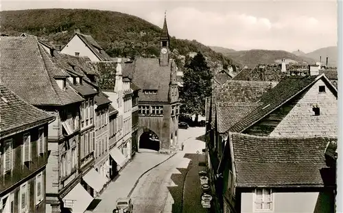 AK / Ansichtskarte  Lahr_Baden Altes Rathaus mit Ruine Hohen Geroldseck