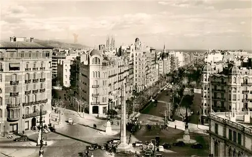 AK / Ansichtskarte  Barcelona_Cataluna_ES Plaza de la Victoria Avda del Generalisimo