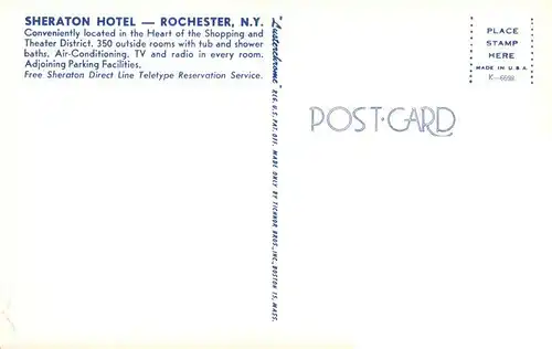 AK / Ansichtskarte 73940204 Rochester_New_York_USA Sheraton Hotel