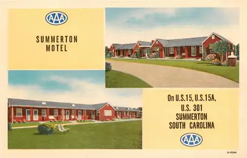 AK / Ansichtskarte 73940210 Summerton_South_Carolina_USA Summerton Motel