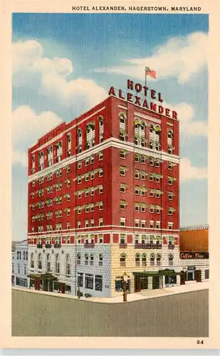 AK / Ansichtskarte  Hagerstown_Maryland_USA Hotel Alexander