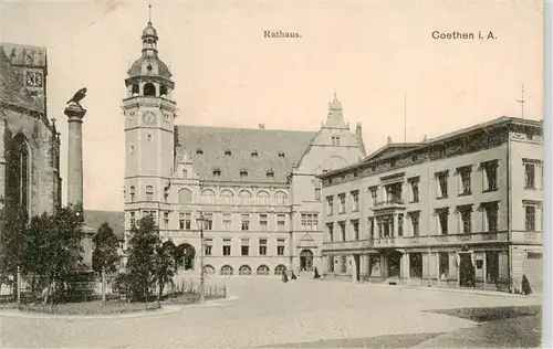 AK / Ansichtskarte  Koethen_Anhalt Rathaus