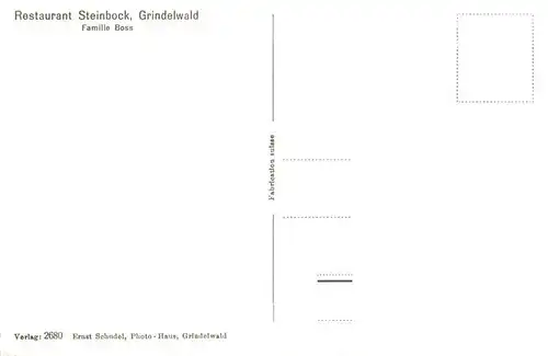 AK / Ansichtskarte  Grindelwald_BE Restaurant Steinbock 