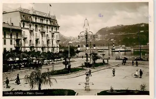 AK / Ansichtskarte  Como__Lago_di_Como Piazza Cavour