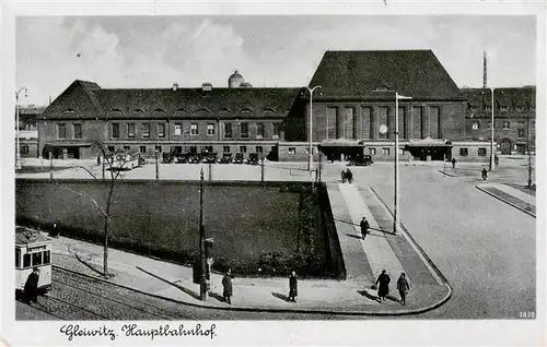 AK / Ansichtskarte  Gleiwitz_Gliwice_PL Hauptbahnhof