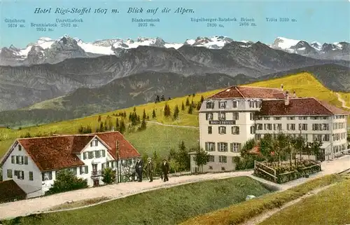 AK / Ansichtskarte  Schwyz_SZ Hotel Rigi Staffel mit Alpenblick