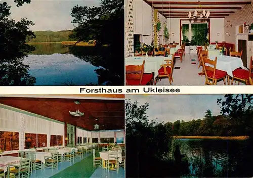 AK / Ansichtskarte 73940314 Ukleisee_Eutin Forsthaus am Ukleisee Gastraeume Seepartie
