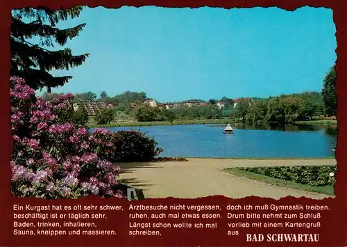 AK / Ansichtskarte  Bad_Schwartau Kurparksee