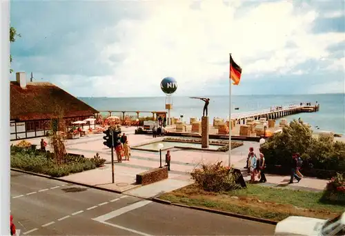 AK / Ansichtskarte  Haffkrug_Scharbeutz_Ostseebad Promenade Seebruecke