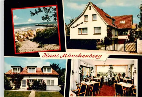 AK / Ansichtskarte 73940428 Timmendorfer_Strand_Timmendorferstrand_Timmendorf Haus Muenchenberg Gaststube Strand