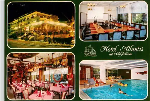 AK / Ansichtskarte  Timmendorfer_Strand_Timmendorferstrand_Timmendorf Hotel Atlantis Konferenzraum Gastraum Hallenbad
