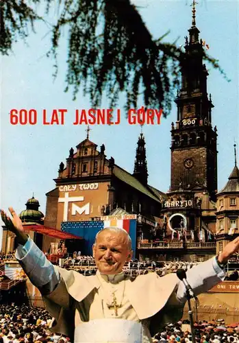 AK / Ansichtskarte  Papst_Pope_Pape 600  Lat Jasnej Gory 