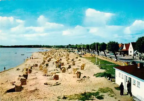 AK / Ansichtskarte 73940511 Haffkrug_Scharbeutz_Ostseebad Panorama Strand