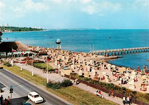 AK / Ansichtskarte  Haffkrug_Scharbeutz_Ostseebad Strand Seebruecke