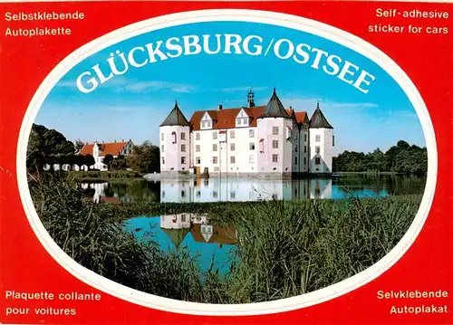 AK / Ansichtskarte 73940529 Gluecksburg__Ostseebad Schloss Selbstklebende Autoplakette