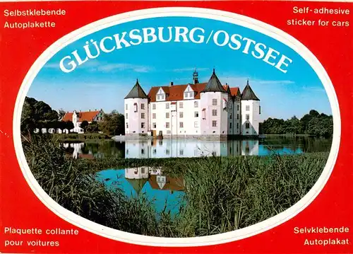 AK / Ansichtskarte  Gluecksburg__Ostseebad Schloss Selbstklebende Autoplakette