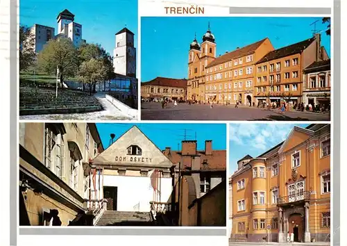 AK / Ansichtskarte  Trencin_Trentschinteplitz_SK Teilansichten Schloss Stadtzentrum Museum