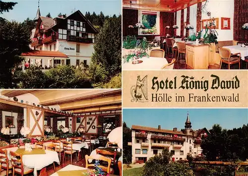 AK / Ansichtskarte 73940556 Hoelle_Bad_Steben_Hoellental Hotel Koenig David Restaurant