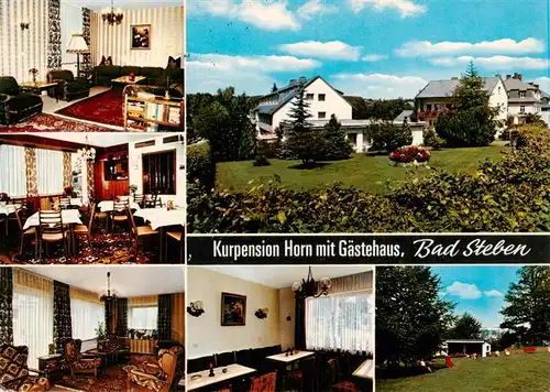 AK / Ansichtskarte 73940561 Bad_Steben Kurpension Horn mit Gaestehaus
