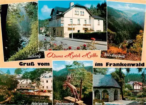 AK / Ansichtskarte 73940570 Hoelle_Bad_Steben_Hoellental Adams Hotel Waldidyll im Frankenwald