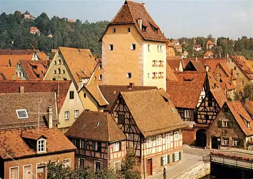 AK / Ansichtskarte  Hersbruck Gasthof Schwarzer Adler Altstadt Fachwerkhaeuser