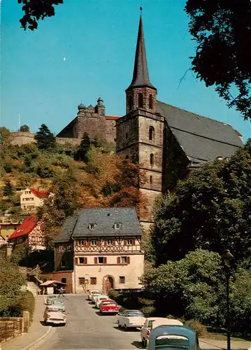 AK / Ansichtskarte  Kulmbach Blick zur Petrikirche mit Plassenburg