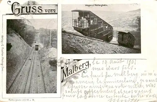AK / Ansichtskarte 73940589 Malbergbahn_Bad_Ems_Lahn Malbergbahn Wagen der Malbergbahn