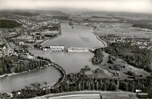 AK / Ansichtskarte  Koblenz__Rhein Fliegeraufnahme