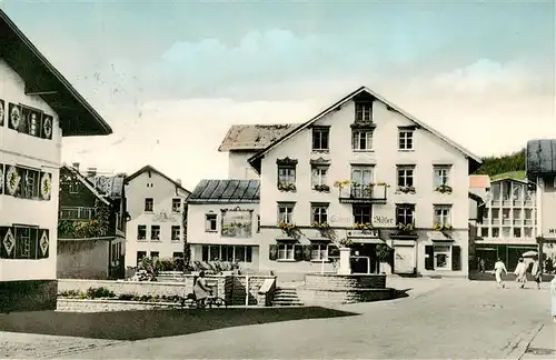 AK / Ansichtskarte  Oberstaufen Am Marktbrunnen