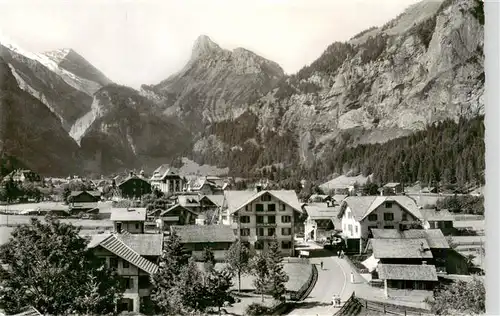 AK / Ansichtskarte  Kandersteg_BE Panorama mit Gr und Kl Rinderhorn Gellihorn