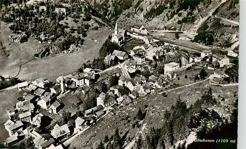 AK / Ansichtskarte  Goeschenen_Goeschenen_UR Fliegeraufnahme