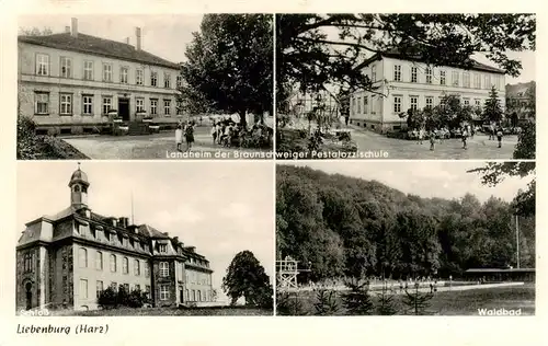 AK / Ansichtskarte 73940764 Liebenburg_Niedersachsen Landheim der Braunschweiger Pestalozzischule Schloss Waldbad