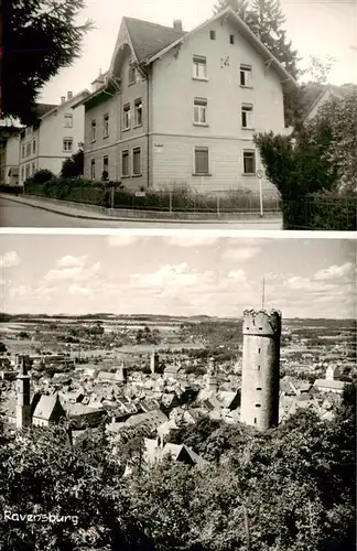 AK / Ansichtskarte  Ravensburg__Wuerttemberg Strassenpartie Turm Panorama