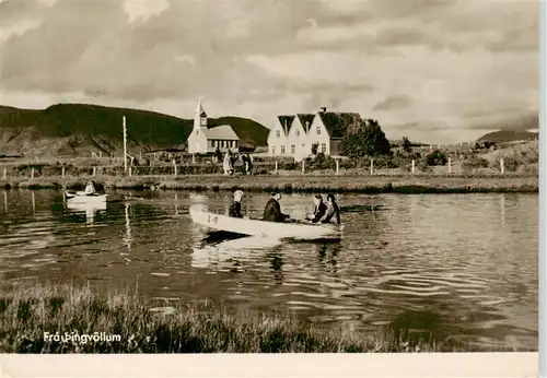 AK / Ansichtskarte  Bingvoellum_Iceland Panorama Gondelteich Kirche