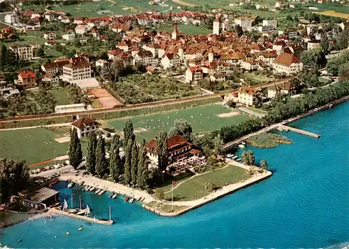 AK / Ansichtskarte  La_Neuville_BE Hotel Restaurant JJ Rousseau Fliegeraufnahme