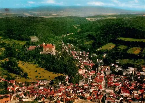 AK / Ansichtskarte  Kulmbach Fliegeraufnahme mit Plassenburg