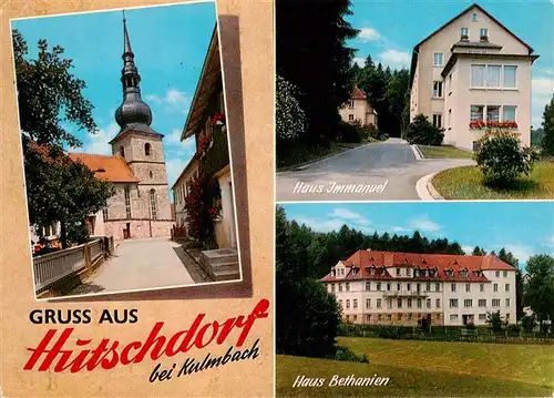 AK / Ansichtskarte 73940887 Hutschdorf Kirche Haus Immanuel Haus Bethanien