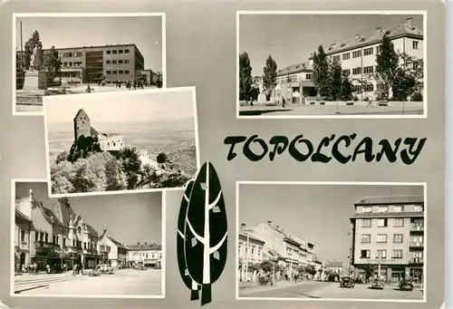 AK / Ansichtskarte  Topolcany_Slovakia Monument Schloss Marktplatz Ortspartien