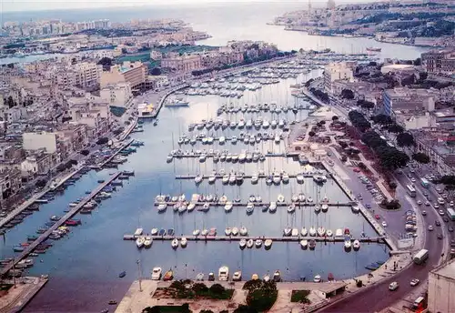 AK / Ansichtskarte 73940915 Malta__Insel Yacht Marina MSIDA Fliegeraufnahme