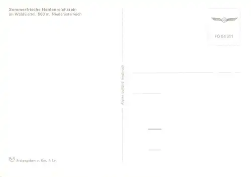 AK / Ansichtskarte  Heidenreichstein_Niederoesterreich_AT Fliegeraufnahme