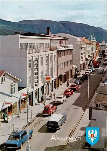 AK / Ansichtskarte 73940936 Akureyri_Iceland Main street