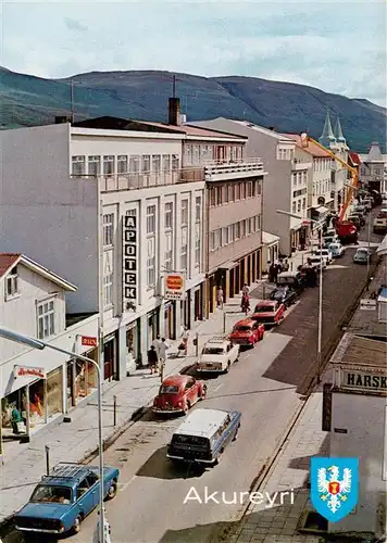 AK / Ansichtskarte  Akureyri_Iceland Main street