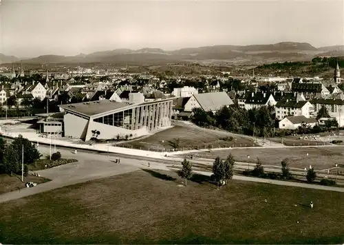 AK / Ansichtskarte 73940986 Goeppingen_BW Fliegeraufnahme mit Hallenbad