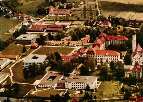 AK / Ansichtskarte  Bad_Schussenried Neues Kloster Landeskrankenhaus Fliegeraufnahme