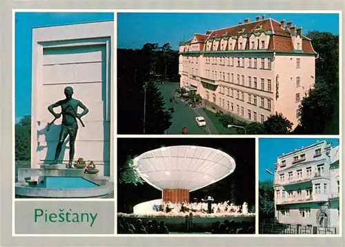 AK / Ansichtskarte 73941031 Piestany_Pistian_Poestyen_SK Barlolamac Liecebny dom Slovan Hudobny pavilon Liecebny dom Orava