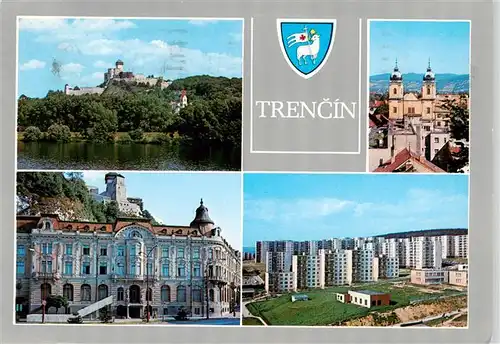 AK / Ansichtskarte  Trencin_Trentschinteplitz_SK Osady pod hradom spominanej Slobodnym kralowskym mestom V sucasnosti hospodarske a priemyselne stredisko najma odevneho priemyslu