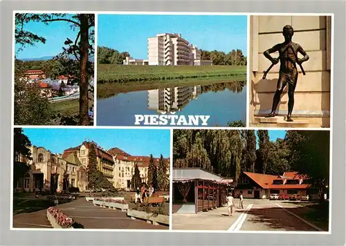 AK / Ansichtskarte 73941082 Piestany_Pistian_Poestyen_SK Mesto a kupele v udoli Varna Najstarsia historicka zmienka pochadza Liecive pramene boli prvykrat opisane