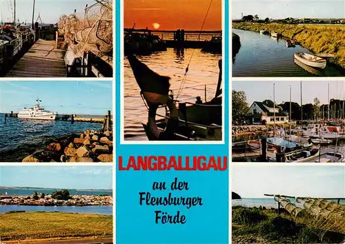 AK / Ansichtskarte 73941094 Langballigau Partien an der Flensburger Foerde Bootshafen Strand