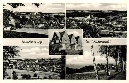 AK / Ansichtskarte  Marienberg_Westerwald Panorama Europahaus